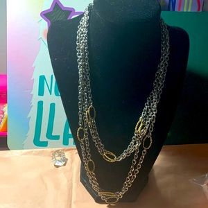 4 strand chain necklace